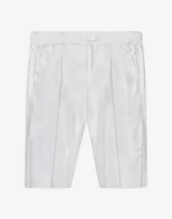 Silk shantung dress pants