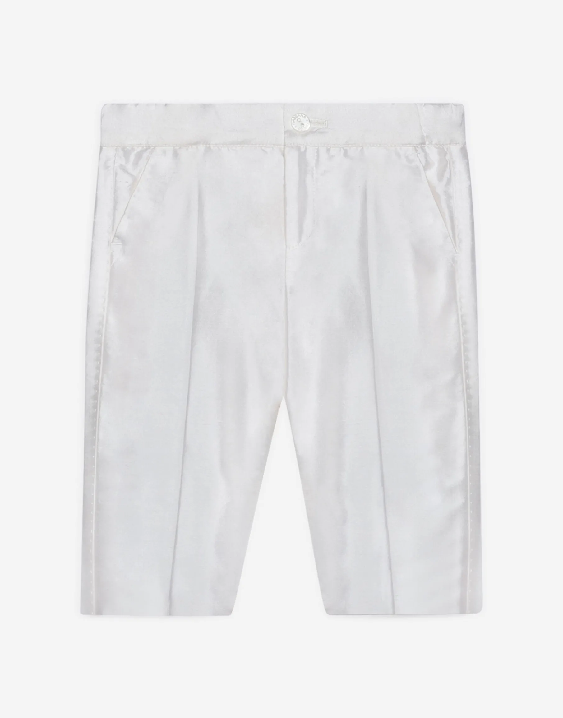 Silk shantung dress pants