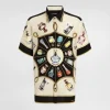 Silk shirt with perfume print