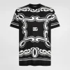 Silk T-shirt with bandanna print
