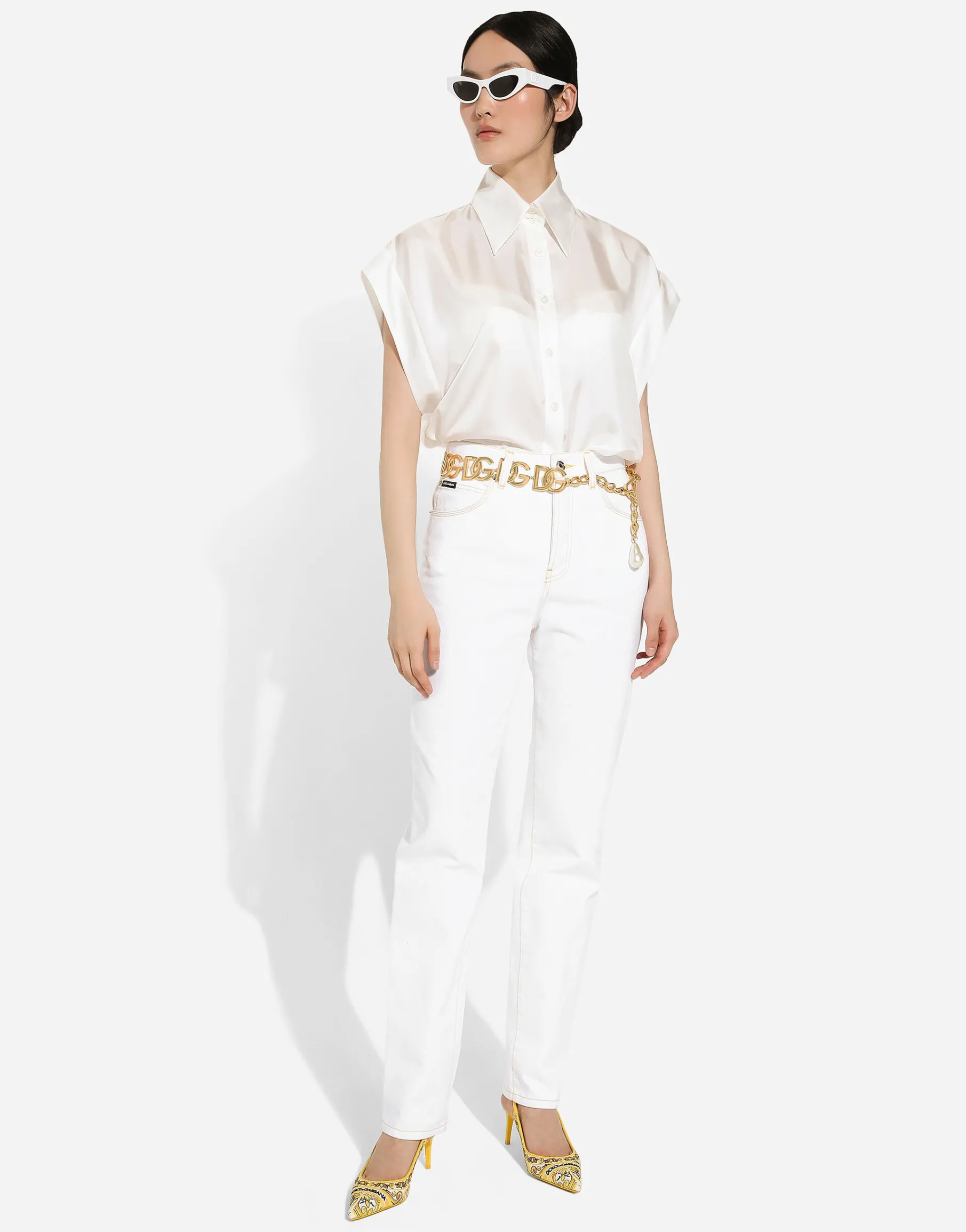 Silk twill shirt