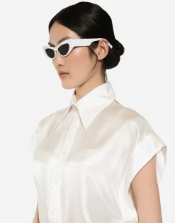 Silk twill shirt
