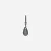 Single creole earring with teardrop detail