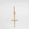 Single stud earring with “DNA” cross
