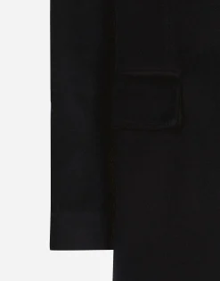 Single-breasted cashmere coat