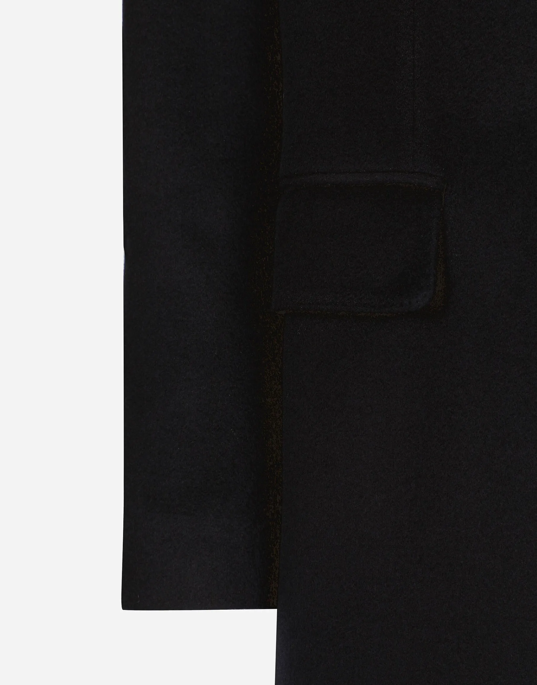 Single-breasted cashmere coat