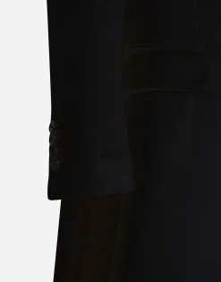 Single-breasted cashmere coat