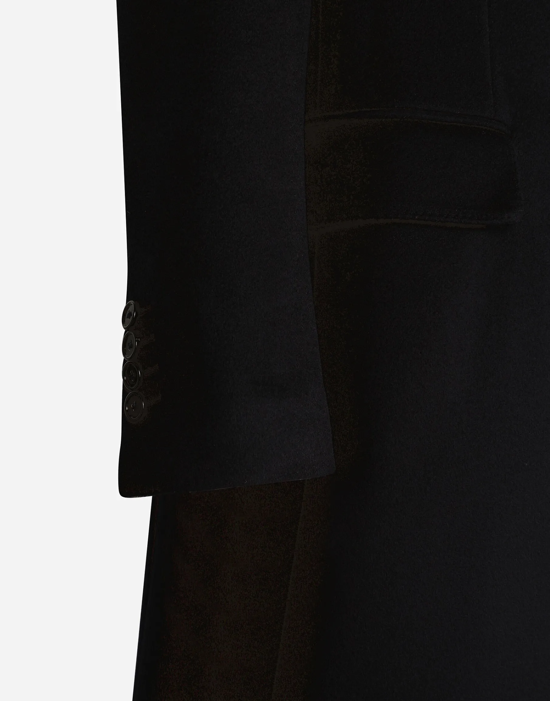 Single-breasted cashmere coat