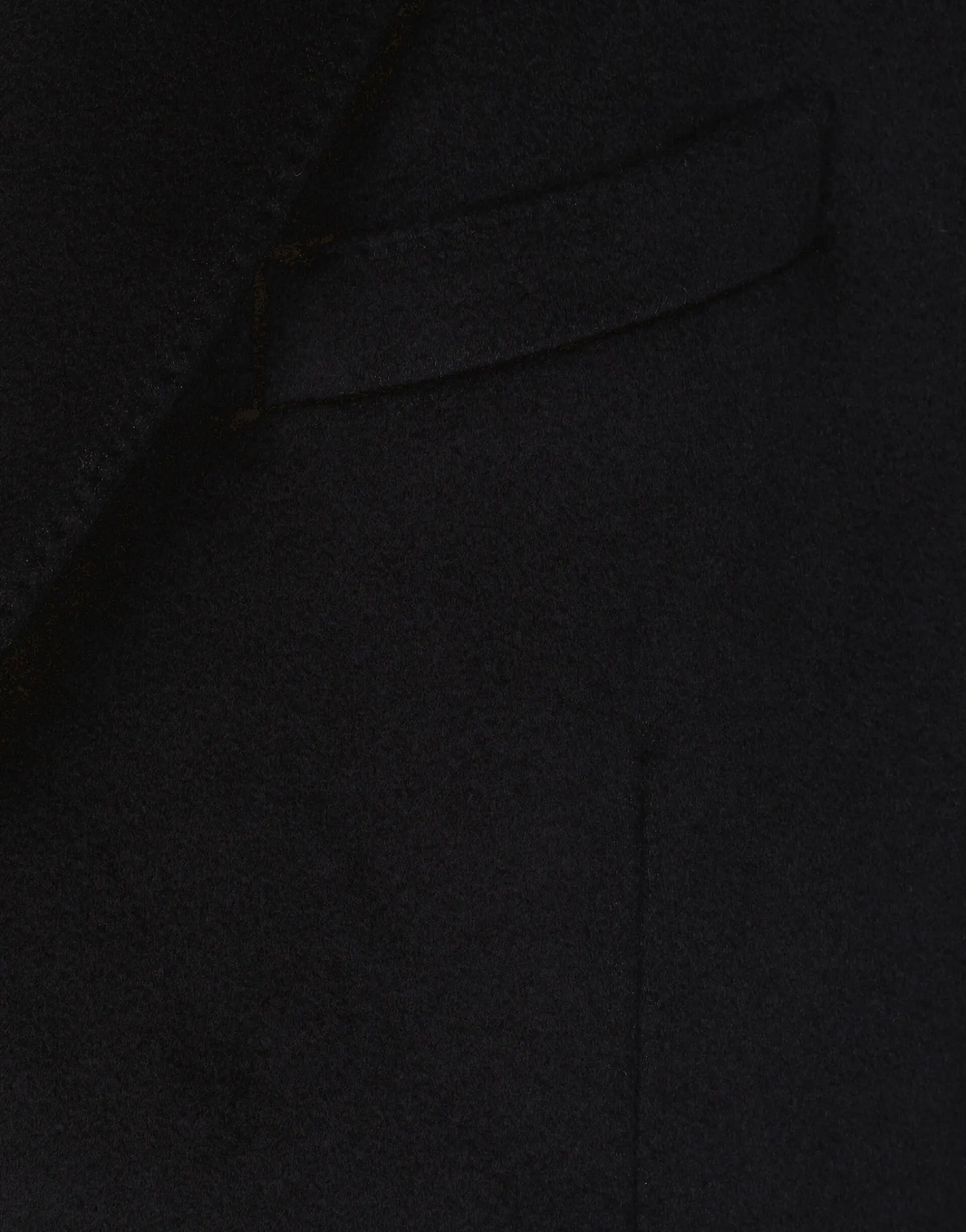 Single-breasted cashmere coat