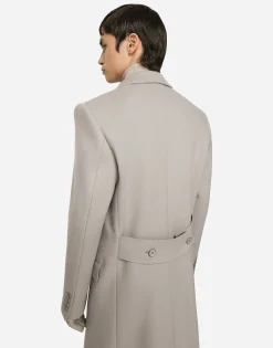 Single-breasted double cashmere coat