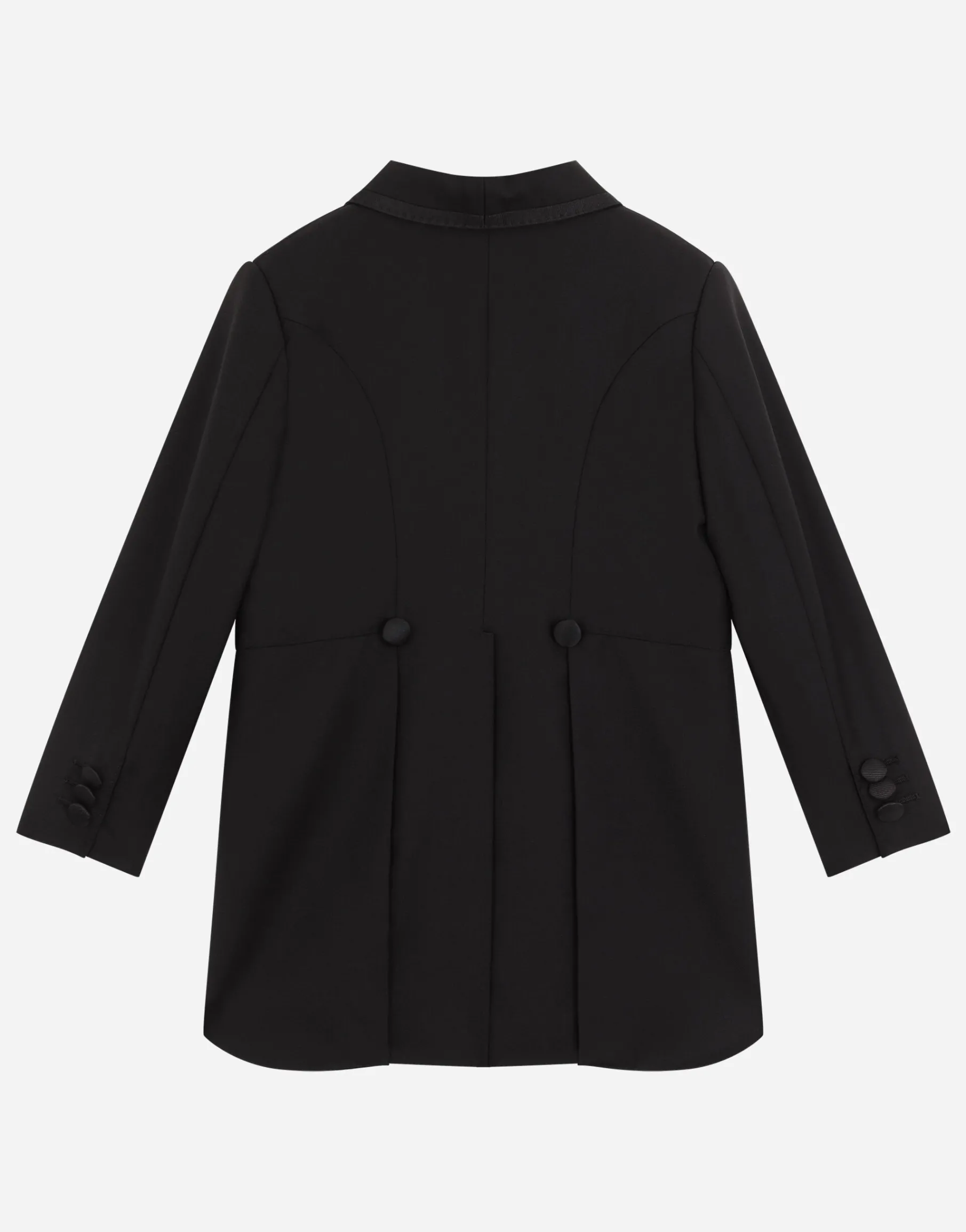 Single-breasted evening suit in stretch woolen fabric