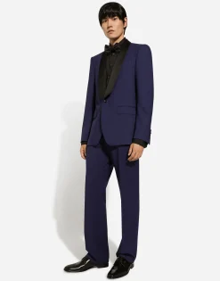 Single-breasted jacket with shawl collar