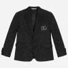 Single-breasted jacquard jacket