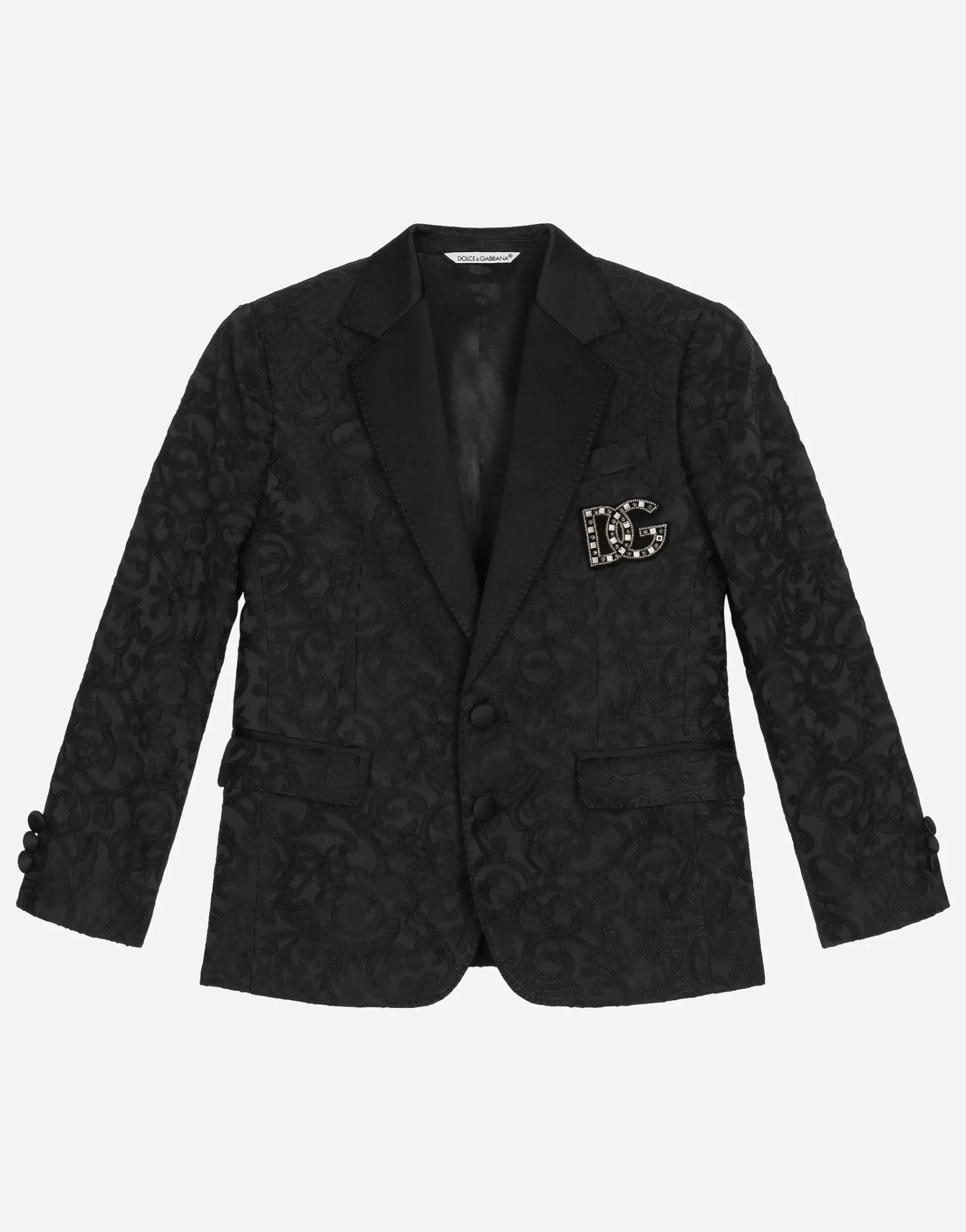 Single-breasted jacquard jacket