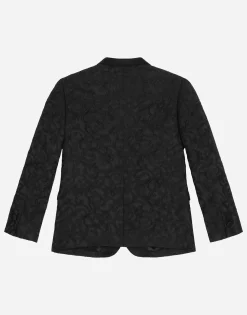 Single-breasted jacquard jacket