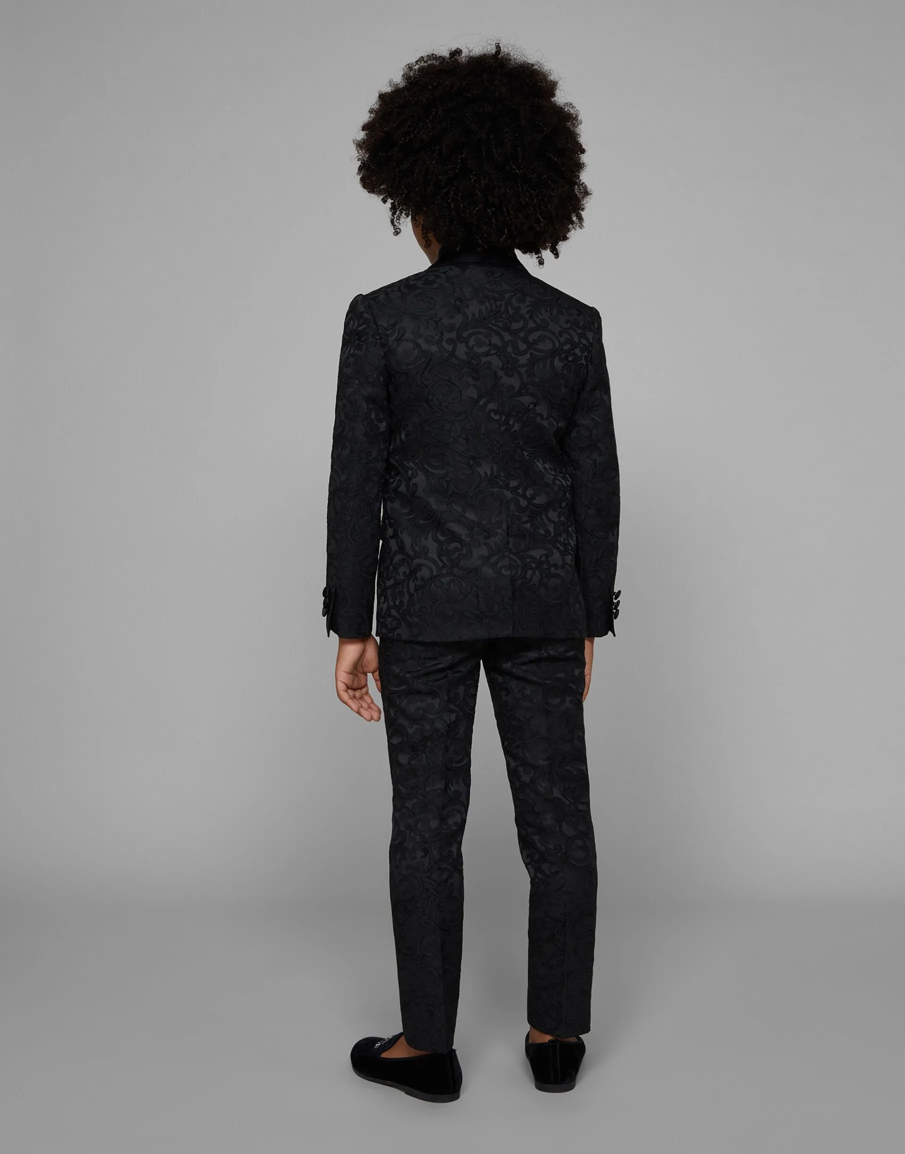 Single-breasted jacquard jacket