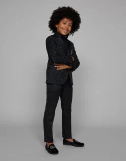 Single-breasted jacquard jacket