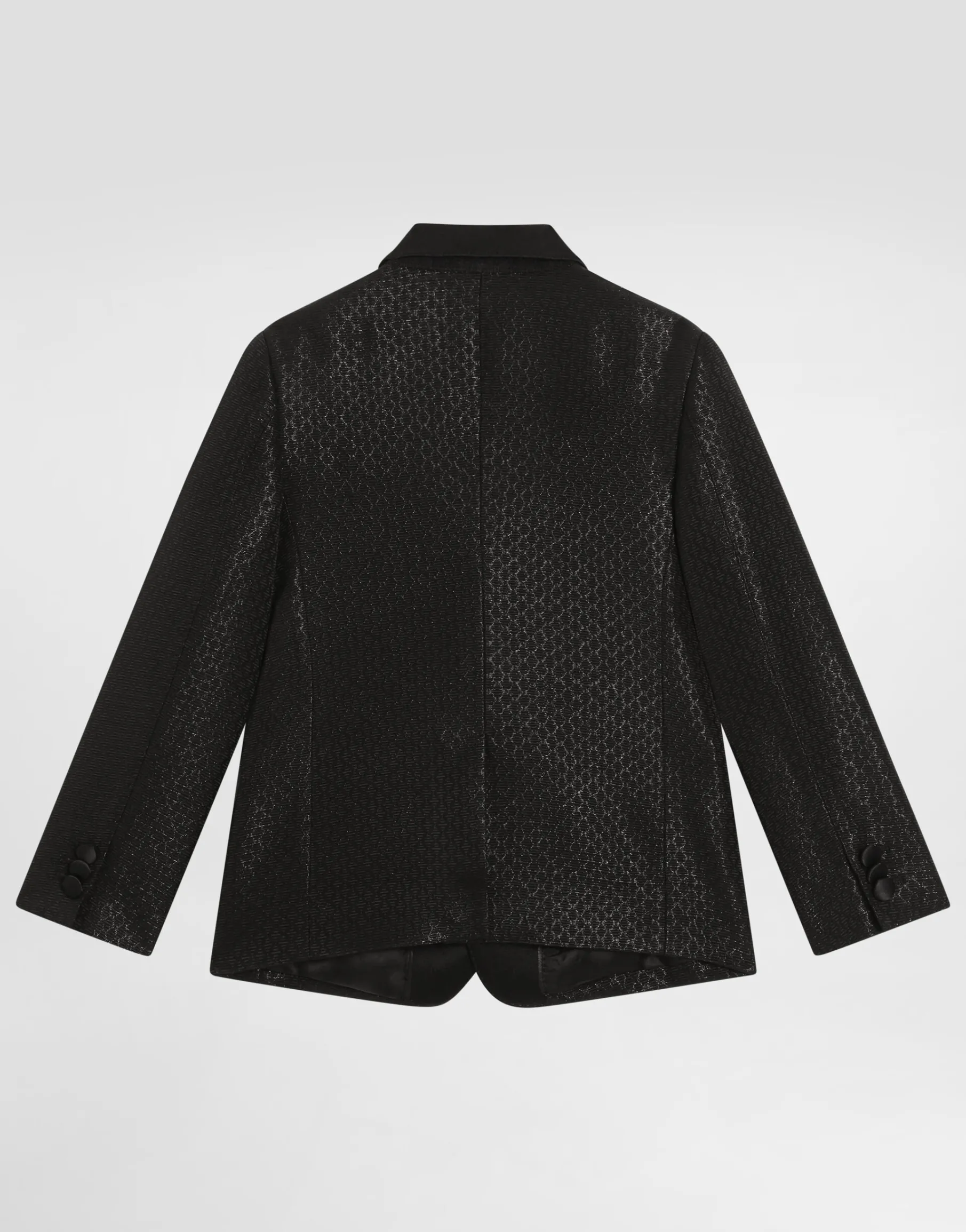 Single-breasted lamé jacquard wool jacket