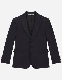 Single-breasted linen jacket
