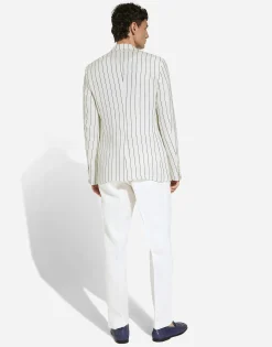 Single-breasted linen Sicilia-fit jacket