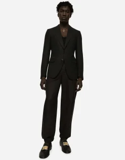 Single-breasted linen Taormina jacket