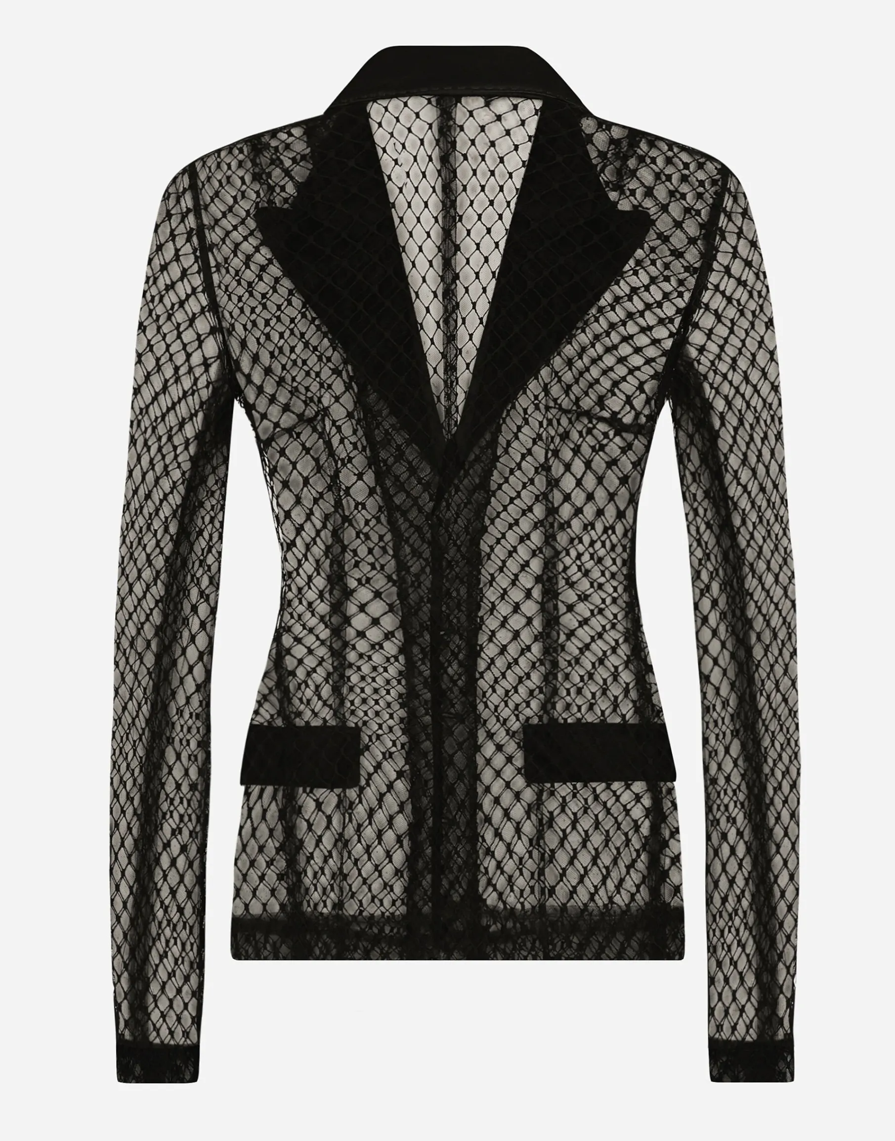 Single-breasted mesh Dolce tuxedo jacket