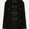 Single-breasted rush-stitch jacket