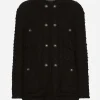 Single-breasted rush-stitch jacket