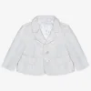Single-breasted silk shantung jacket
