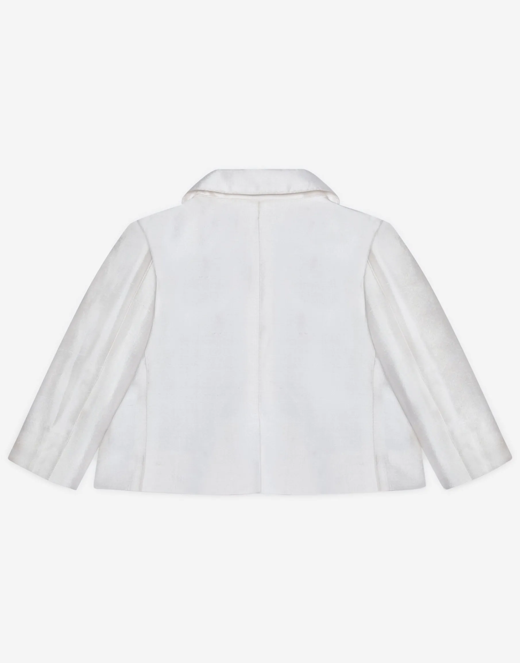 Single-breasted silk shantung jacket