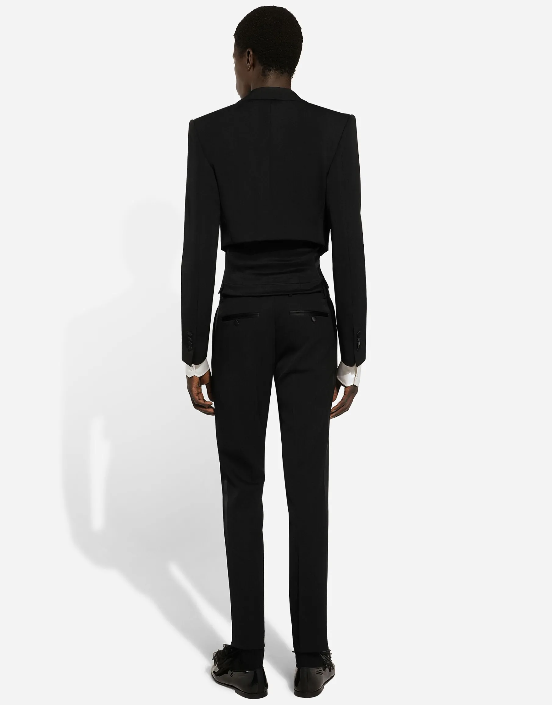 Single-breasted silk vest