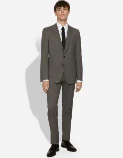 Single-breasted stretch wool Martini-fit suit