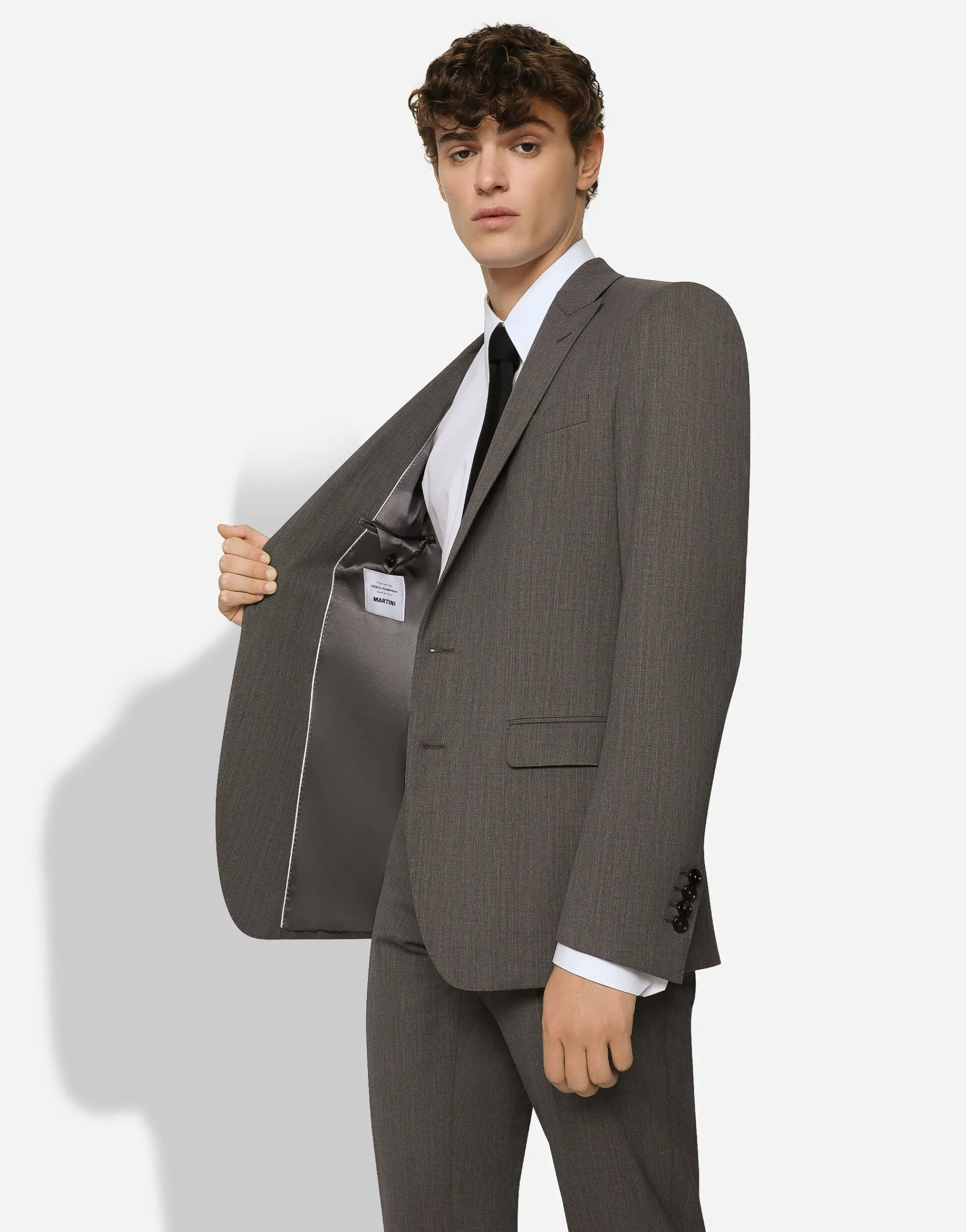 Single-breasted stretch wool Martini-fit suit