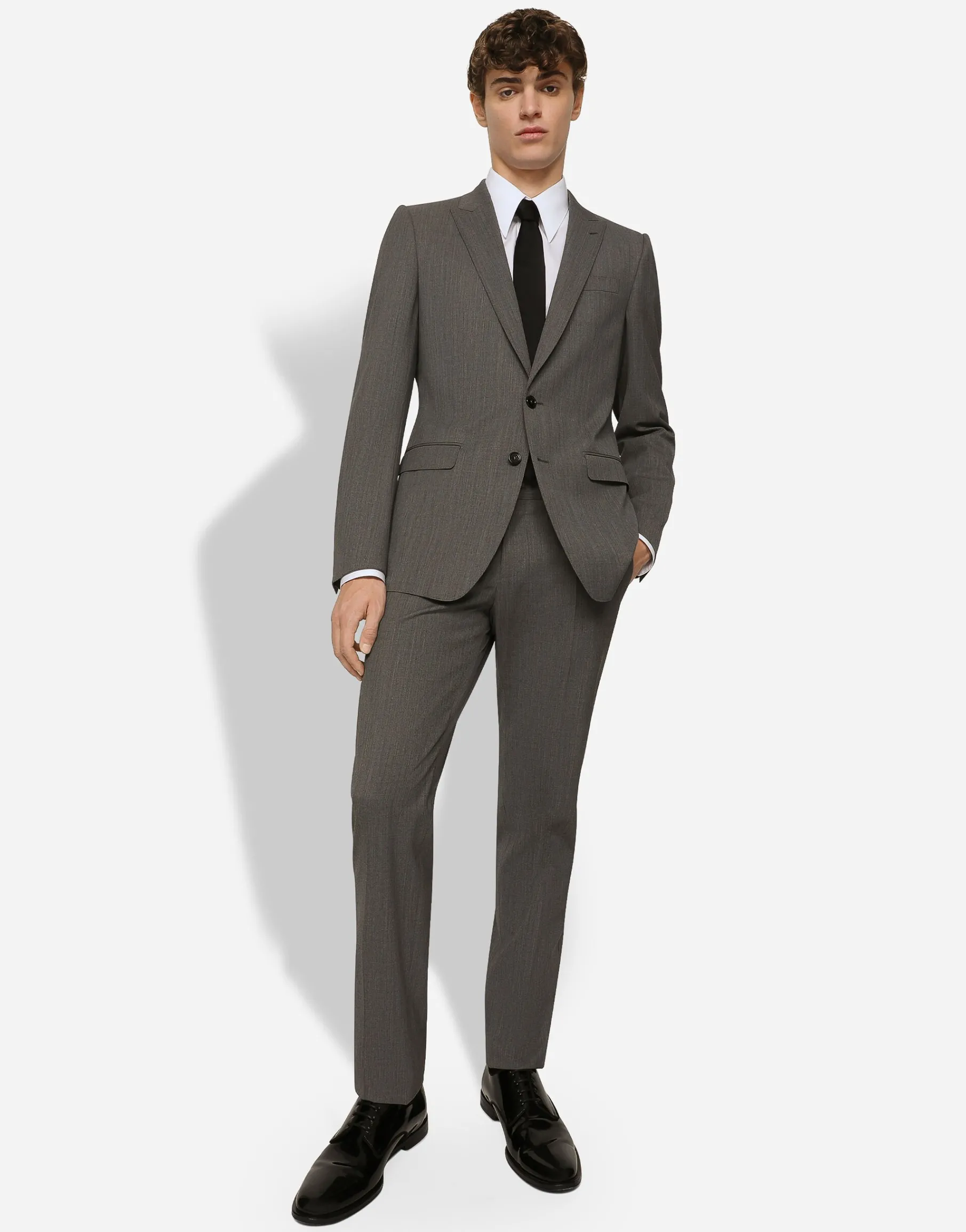 Single-breasted stretch wool Martini-fit suit