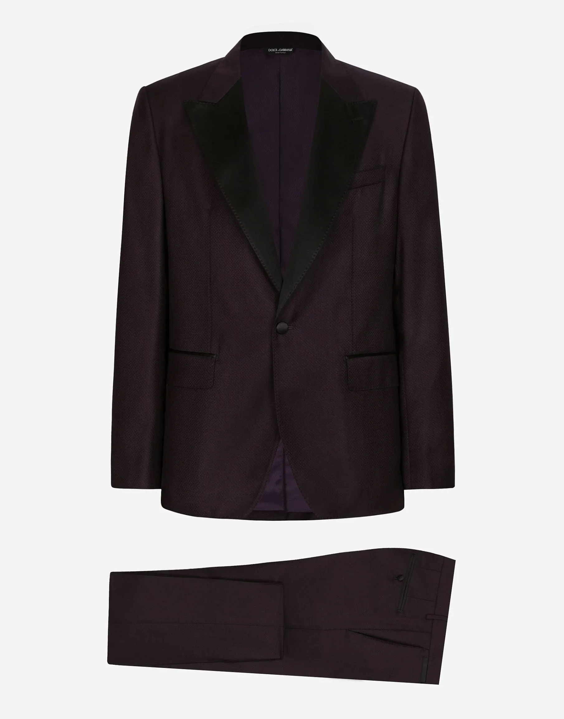 Single-breasted tuxedo suit