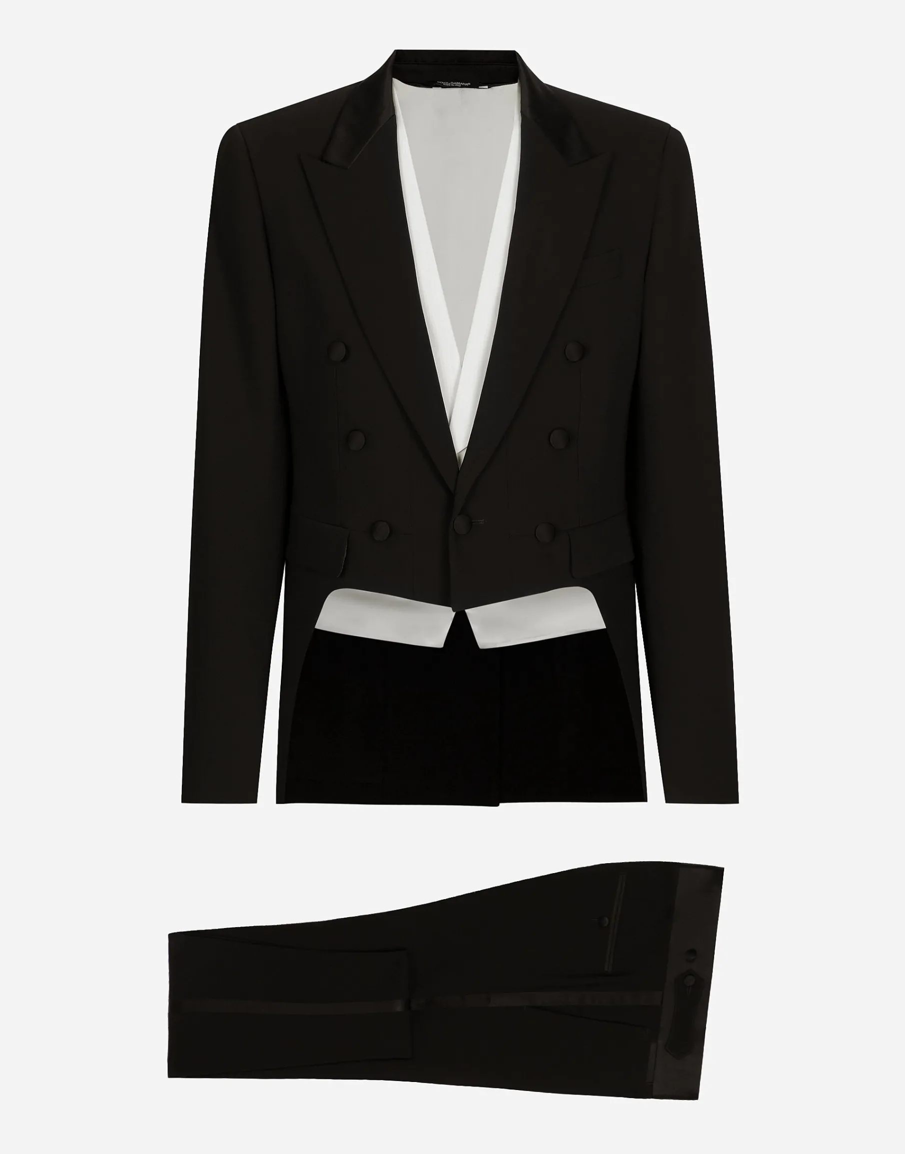 Single-breasted tuxedo suit