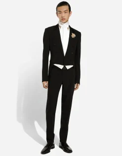 Single-breasted tuxedo suit