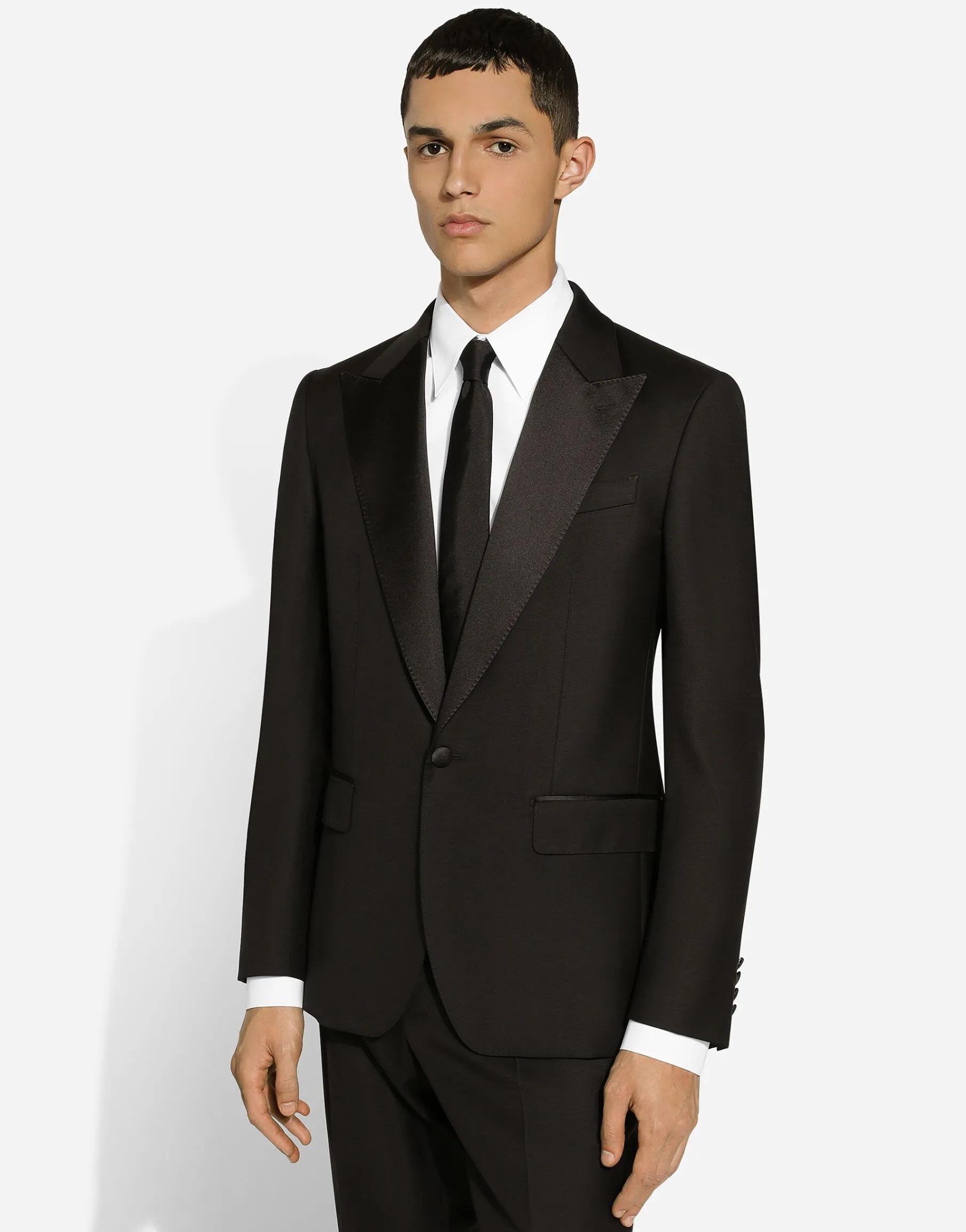 Single-breasted tuxedo suit