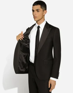 Single-breasted tuxedo suit