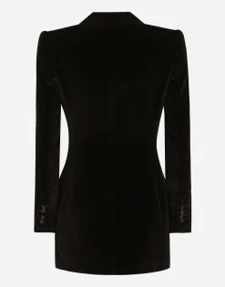 Single-breasted velvet Turlington tuxedo jacket