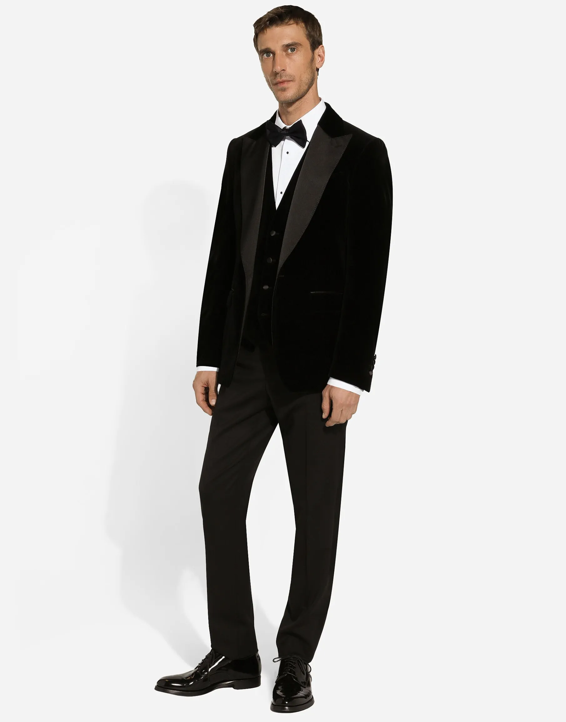 Single-breasted velvet vest