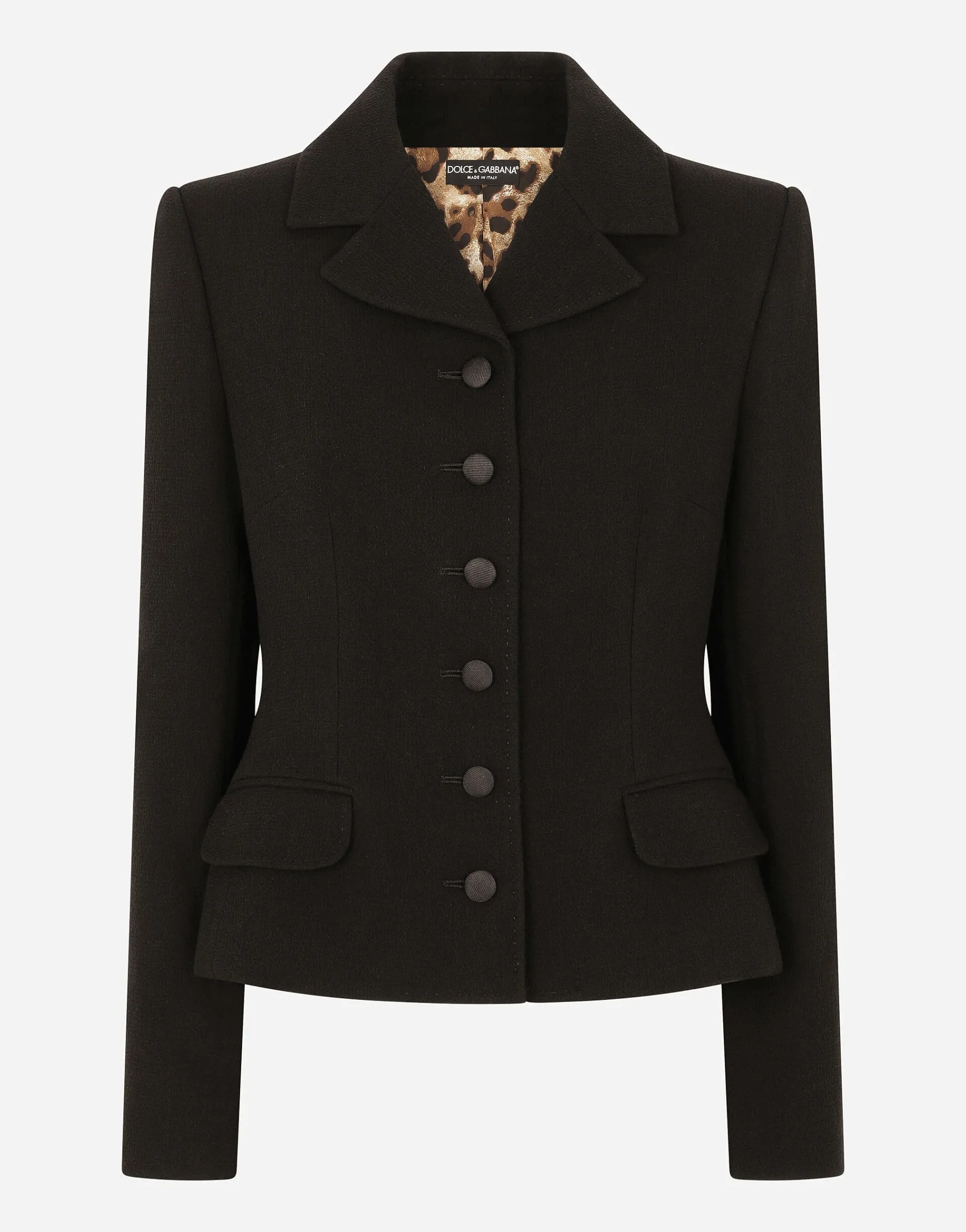 Single-breasted virgin wool jacket