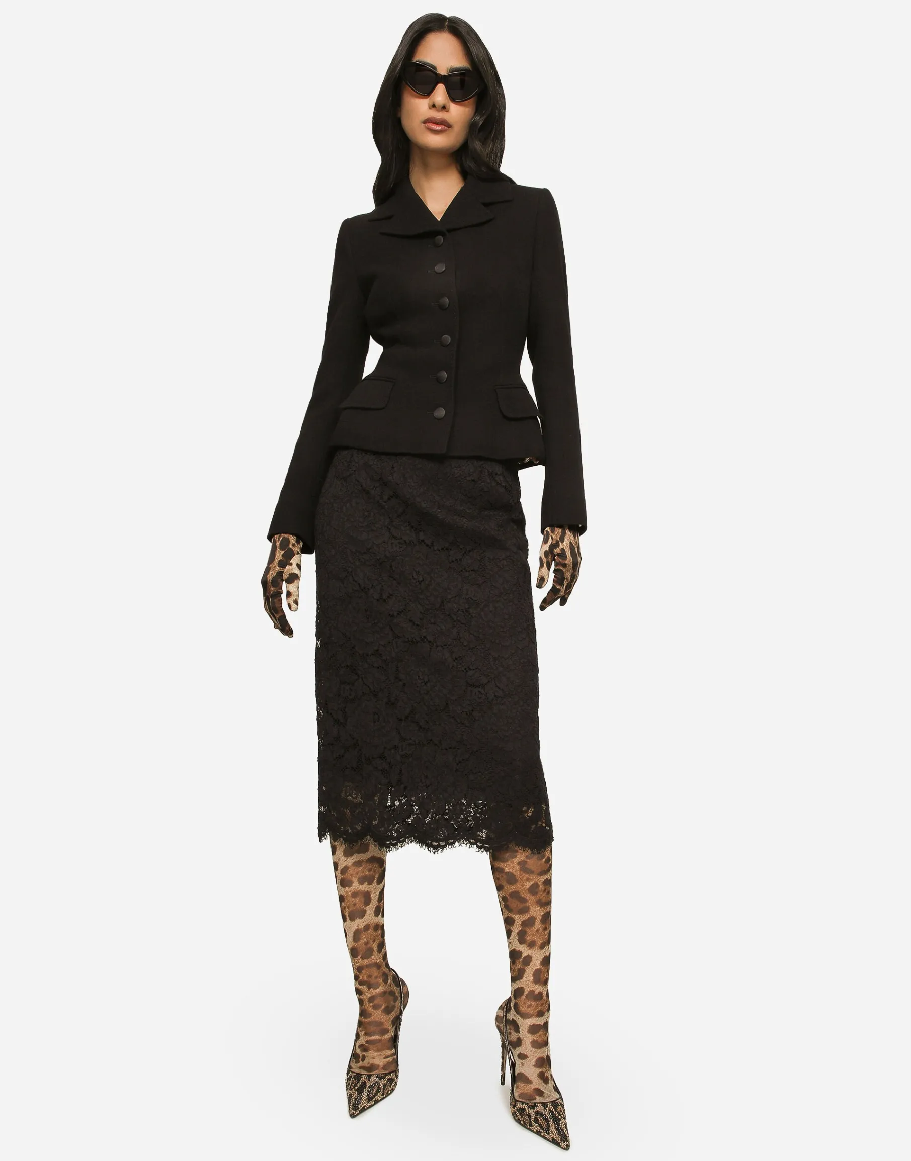 Single-breasted virgin wool jacket