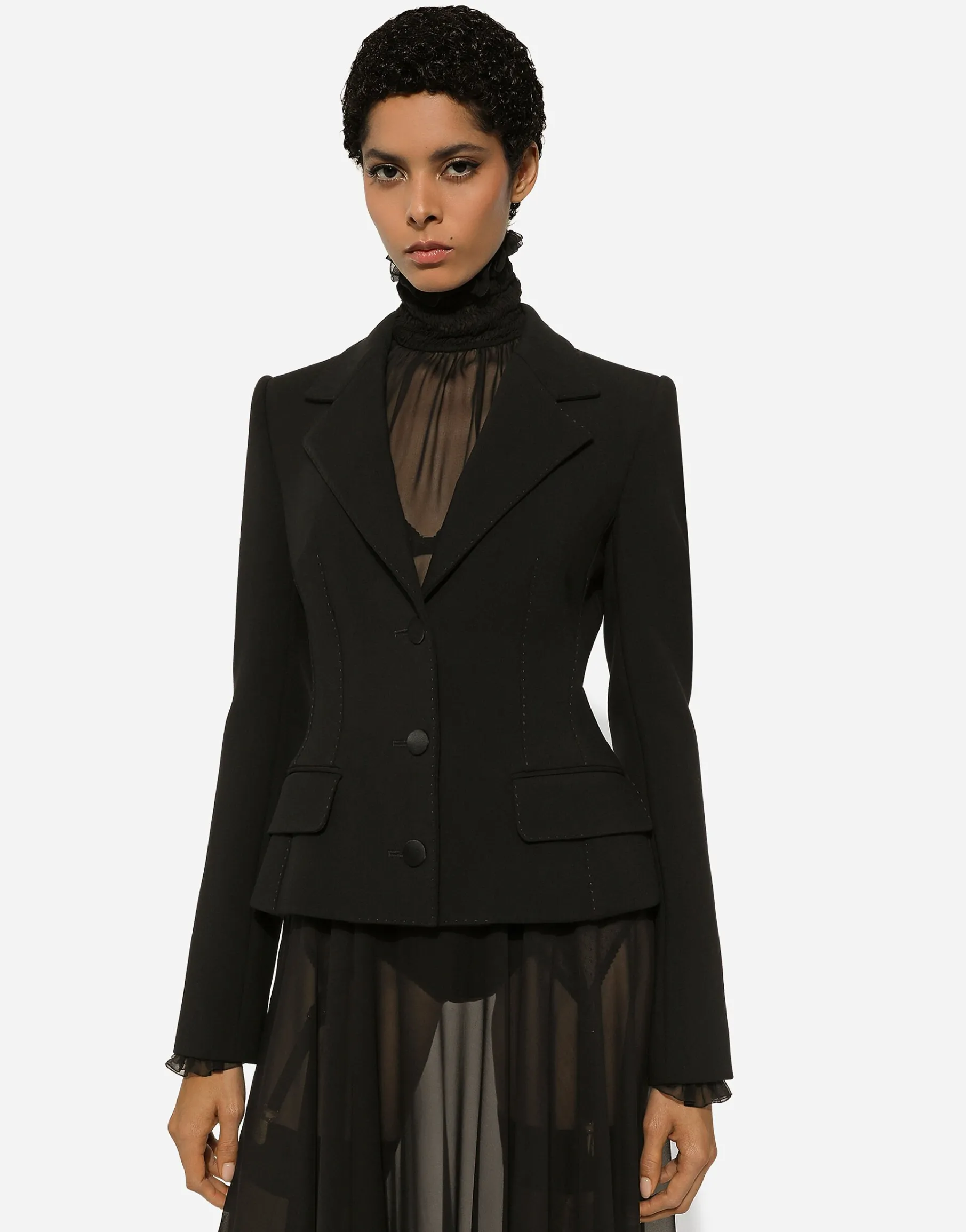 Single-breasted wool Dolce jacket