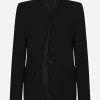 Single-breasted wool jacket