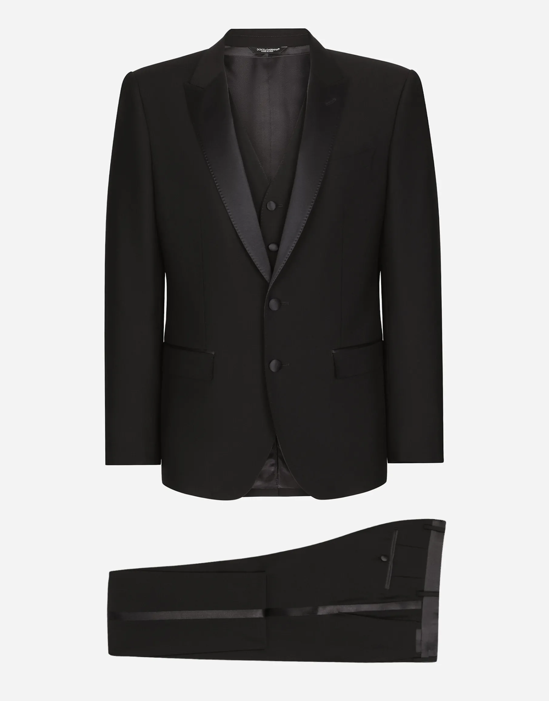 Single-breasted wool Martini-fit tuxedo suit