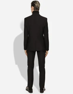 Single-breasted wool Martini-fit tuxedo suit