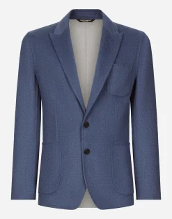 Single-breasted wool Portofino-fit jacket