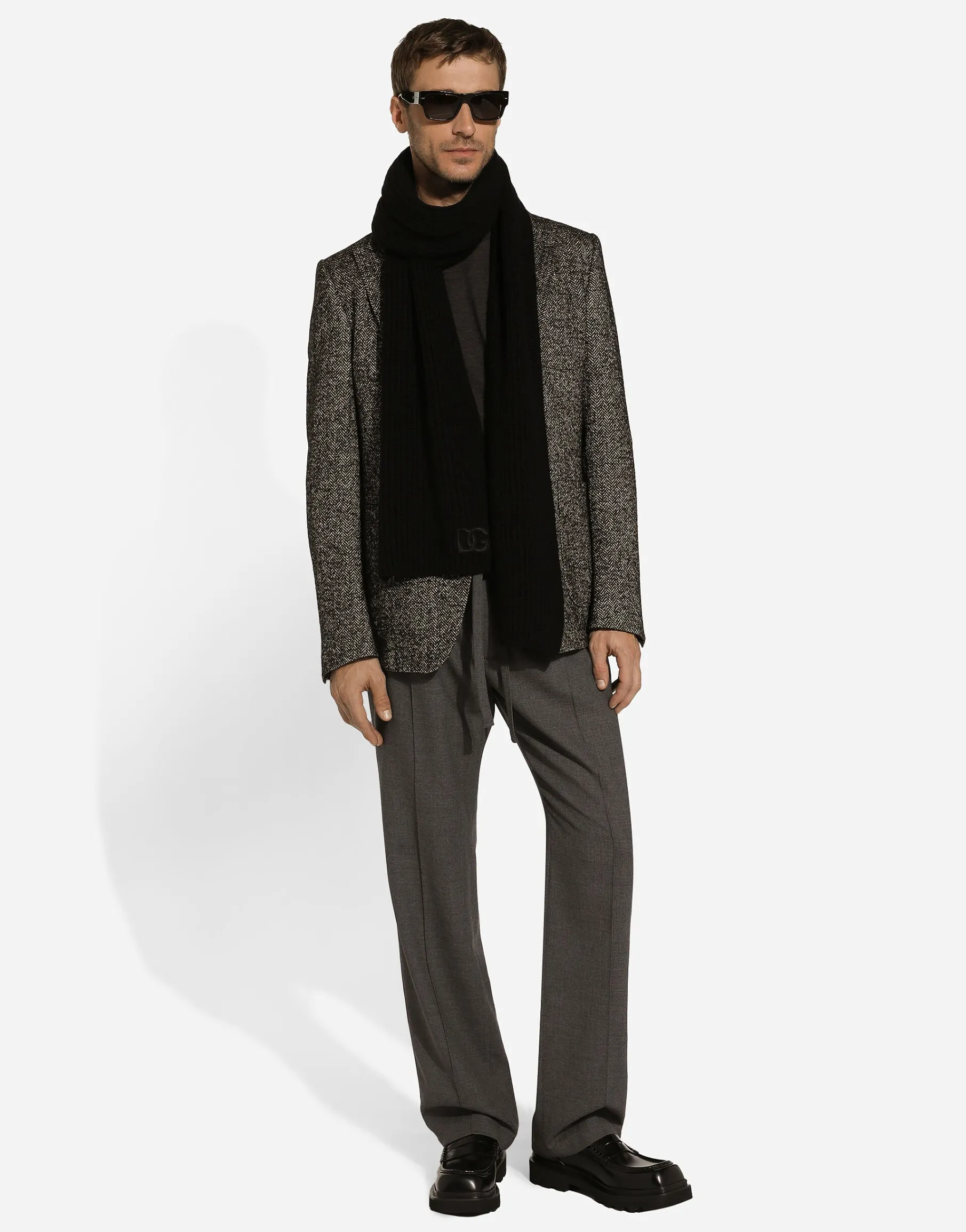 Single-breasted wool Portofino-fit jacket