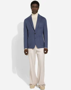 Single-breasted wool Portofino-fit jacket